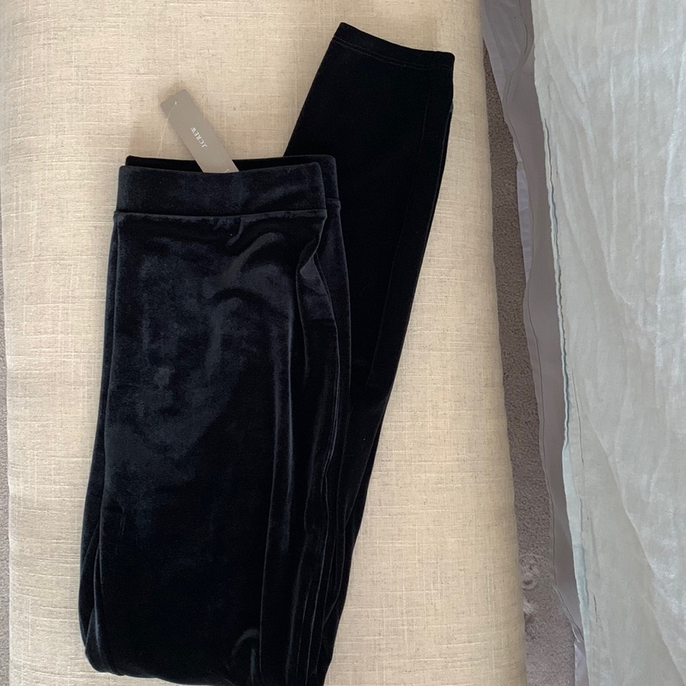 NWT J Crew Velvet Leggings